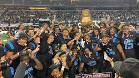 Shadow Creek Sharks win football state championship for first time