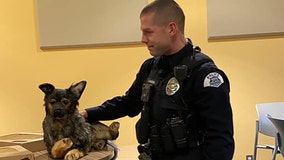 Officer moved to tears with gift in memory of his K-9 partner