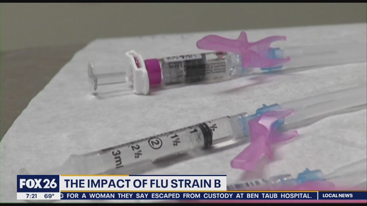 Flu strain B dominating flu season