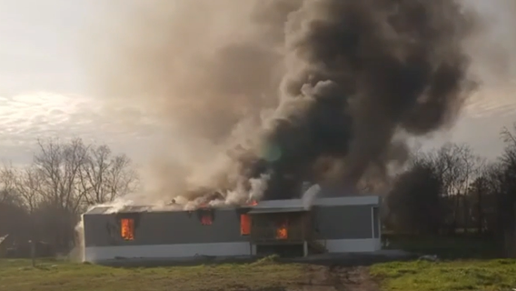 Family coping with house fire after losing everything during Hurricane Harvey