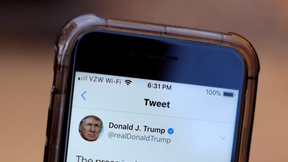 Trump sets presidential record for most tweets in a day