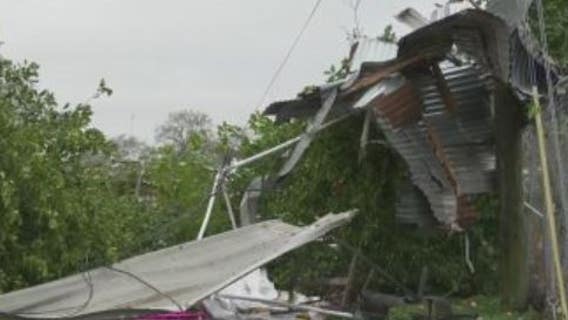 Crews begin cleanup after Friday night storm