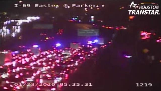 Eastex Freeway SB reopens at Tidwell after deadly crash