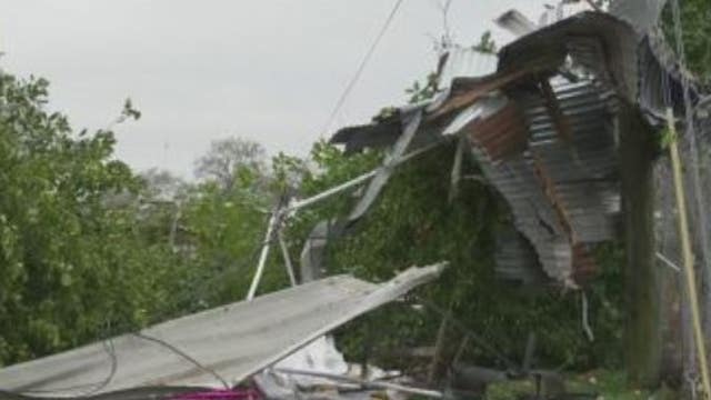 Crews begin cleanup after Friday night storm