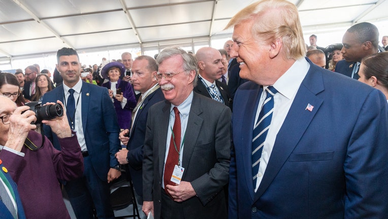 President Donald J. Trump joined by White House National Security Advisor Ambassador John Bolton participate in a meet and greet with active duty U.S. Service Members stationed in the United Kingdom Wednesday, June 5, 2019, at the Southsea Common in Portsmouth, England. (Official White House Photo by Shealah Craighead)