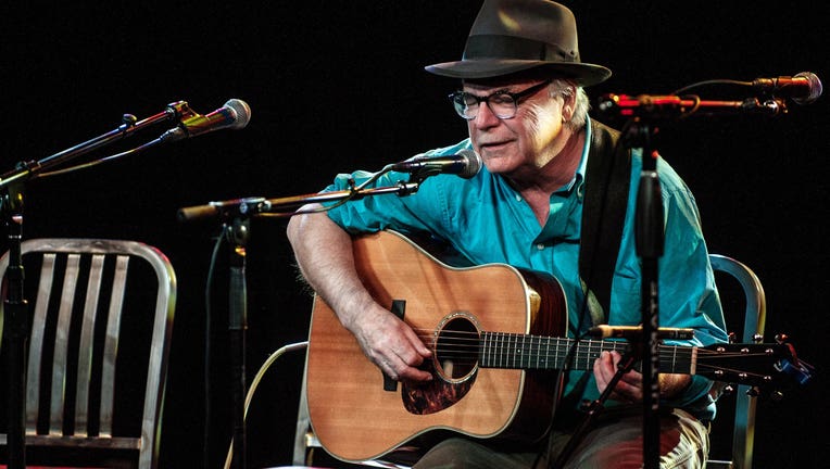DENVER, CO - APRIL 23: David Olney performing during the Dave Alvin's ' West of the West ' train tour at the Soiled Dove in Denver, Colorado on April 23, 2015. (Photo by Larry Hulst/Michael Ochs Archives/Getty Images)