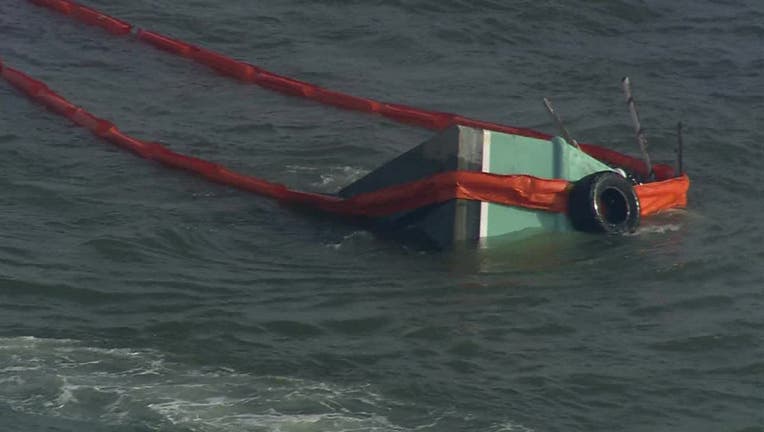 The Coast Guard is searching for two fishermen after a vessel collision near Galveston.