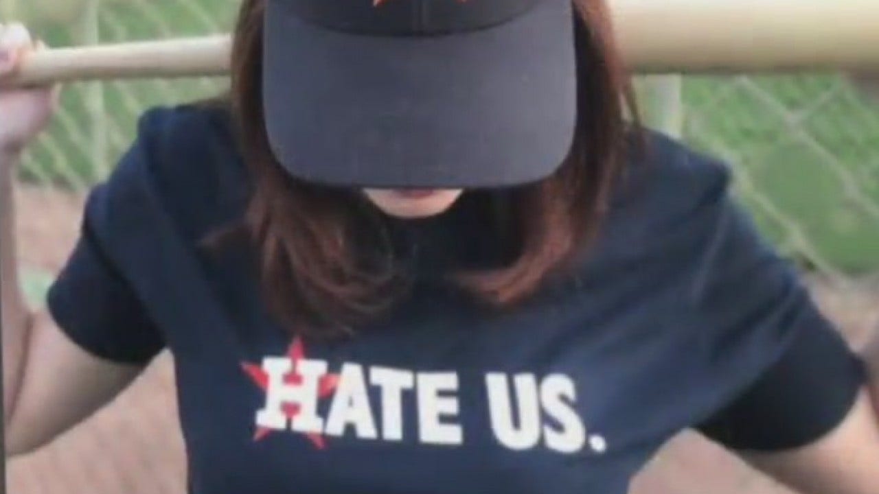 Houston Astros Hate Us Shirt' Men's Pique Polo Shirt