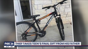 Thief steals Katy teen's final gift from his father