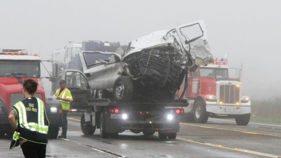 Four people dead in three-vehicle crash in Dayton, Texas