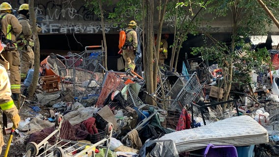 Officials consider next steps after large homeless camp fire in NE Austin