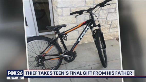 Thief steals Katy teen's final gift from his father