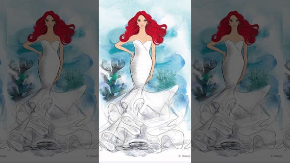 Disney unveils princess-inspired wedding dress line