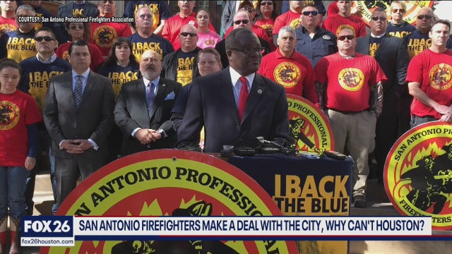 San Antonio reaches a firefighter agreement can Houston. . .  What's Your Point?