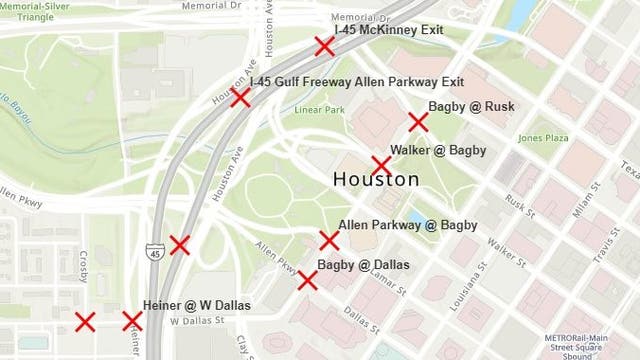 Road closures for the Houston Livestock Show & Rodeo Ride, Run and Parade