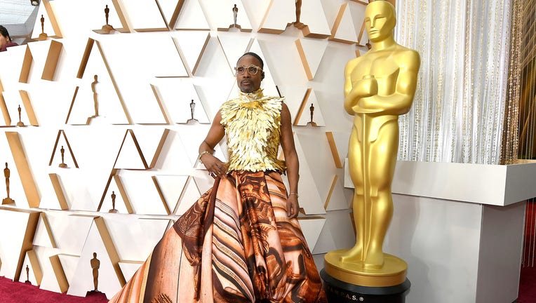 Billy Porter stuns in gold gown at Oscars