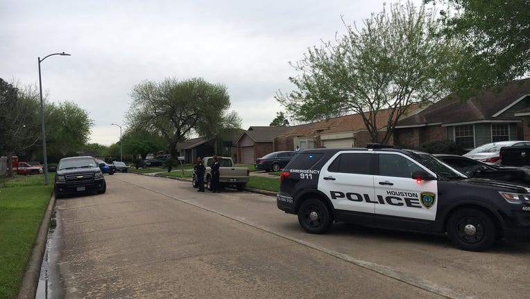 SWAT scene in southwest Houston near Ridgegate Elementary