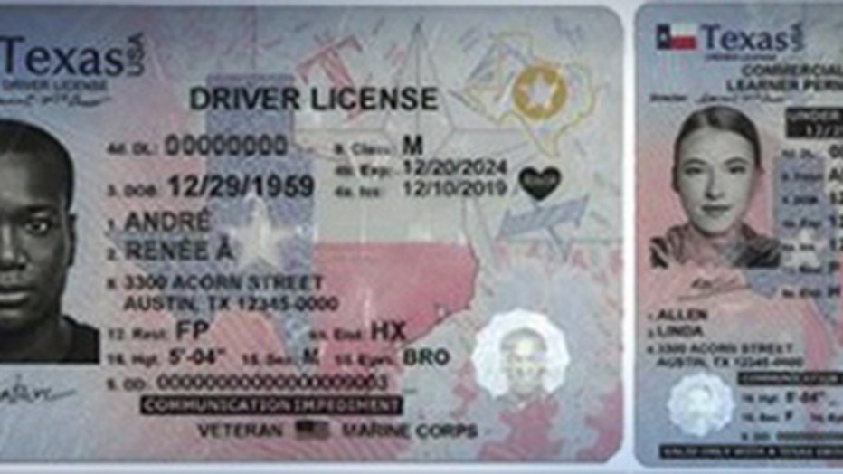 texas drivers license id number