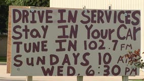 Church holds drive-in service for congregation during pandemic