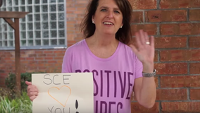 Teachers parade through neighborhood to cheer up their students