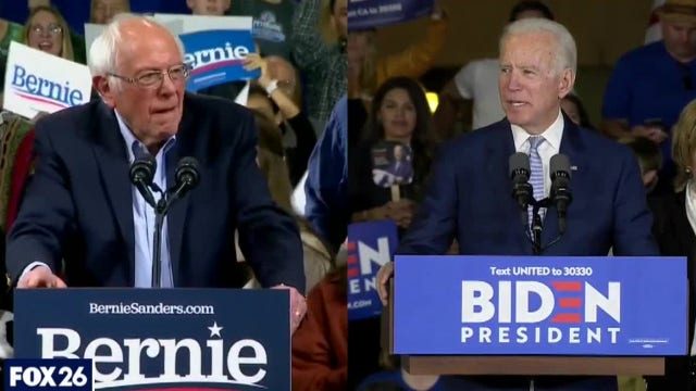 And then there were 2, Bernie versus Biden - What's Your Point?