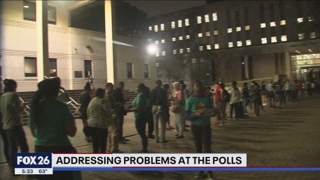 Harris County Clerk addresses long lines on Super Tuesday