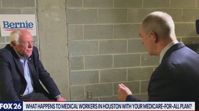 One on one with Bernie Sanders during a quick Houston visit- What's Your Point?