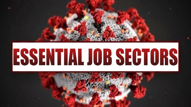What are the essential jobs that operate during a stay-at-home order?