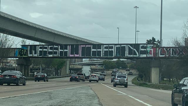 'Wash Ur Hands': Houston's famous 'Be Someone' sign painted over as coronavirus concerns grow