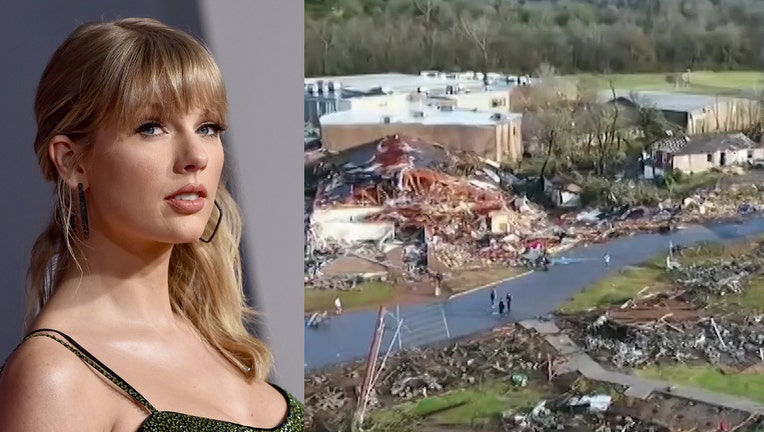 taylor swift tornado tn donation