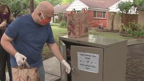 Westchase couple offers free food pantry on front lawn