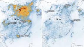 Before-and-after images show how air pollution levels have dropped around the world amid COVID-19 lockdowns