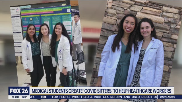 Medical students create 'CovidSitters' to help healthcare workers