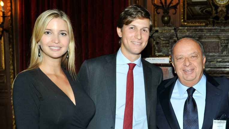 GETTY Ivanka Trump, Jared Kushner and Stanley Chera in 2011