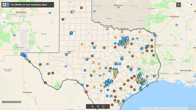 Texas launches online map of statewide COVID-19 testing sites