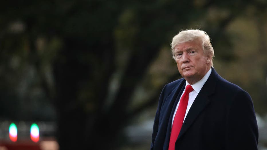 President Trump Departs White House For Campaign Rally In Louisiana