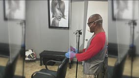 Houston inventor creates 'The Deflector' shield for salon safety