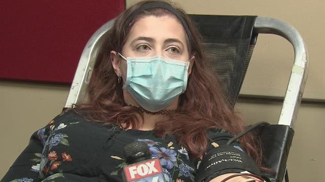 Houston COVID-19 survivor gives back by donating blood