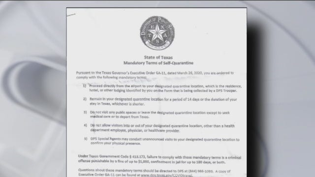 Houston family mandated to stay home after traveling to funeral