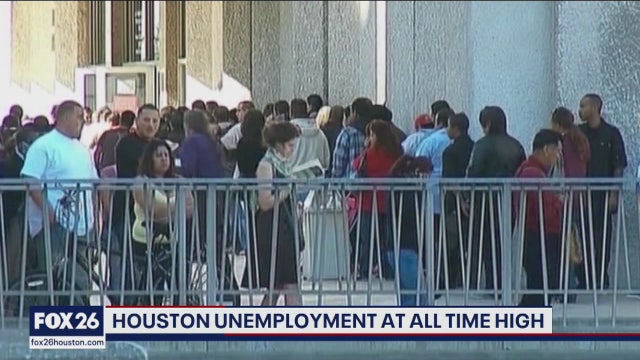 Houston unemployment at an all time high- What's Your Point?