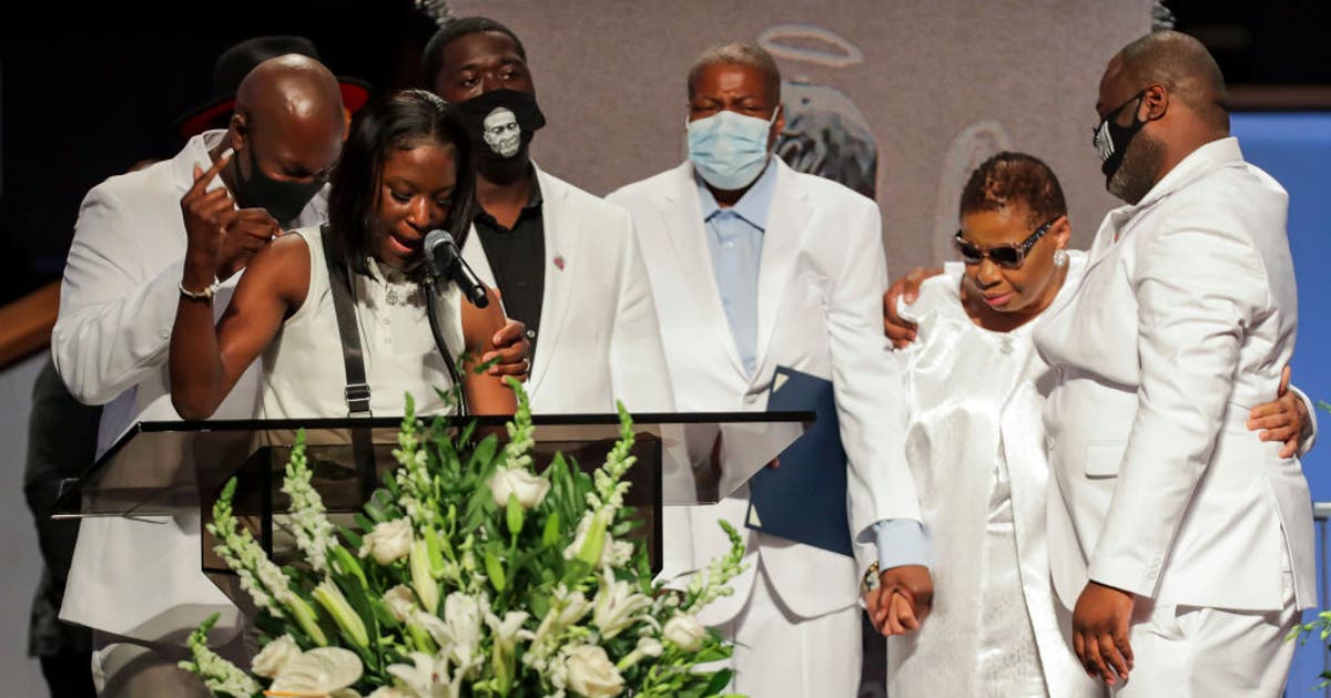 Funeral George Reddy George Floyd funeral photos: Family, notable figures gather together to ...