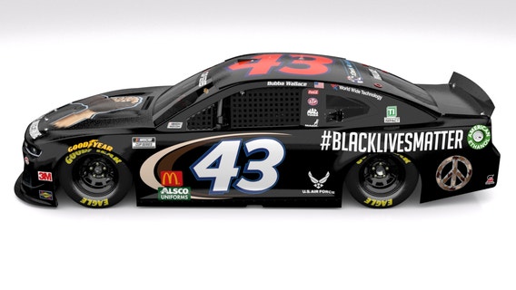 NASCAR driver Bubba Wallace set to drive car with #BlackLivesMatter paint scheme at Wednesday race