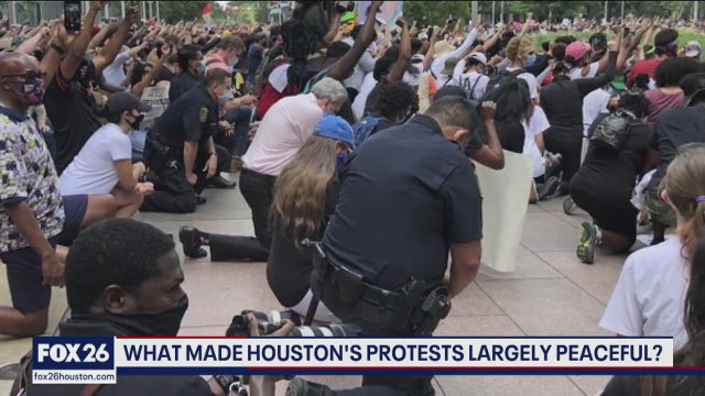 Houston protests have been primarily peaceful - What's Your Point?