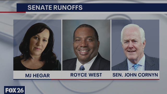 One on one with Democratic Primary runoff candidates MJ Hegar and Royce West, who will face Cornyn?