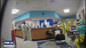 Inside a Houston hospital's COVID-19 unit as numbers surge