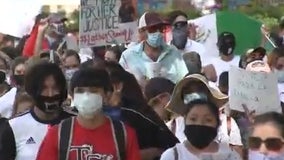 Thousands march in downtown Houston to honor Vanessa Guillen