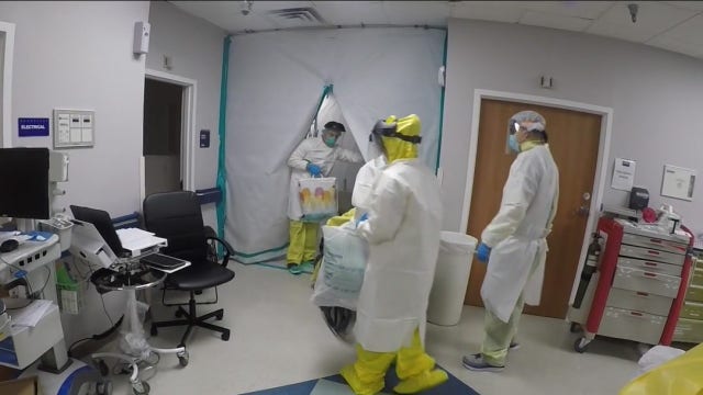 Our last look at Houston's United Memorial Medical Center COVID-19 unit