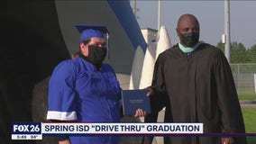 Spring ISD hosts 'drive thru' graduation ceremony for students