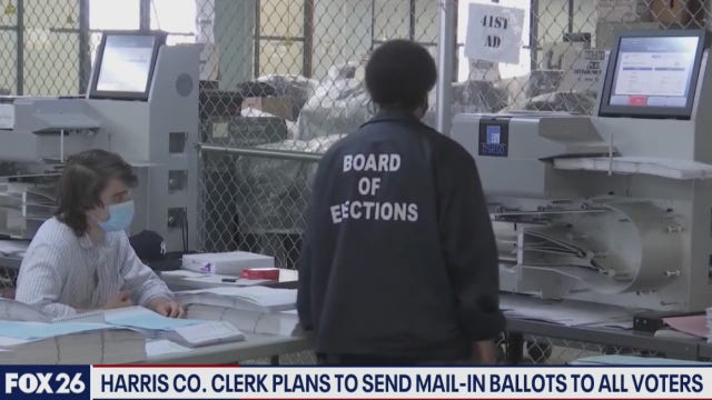 A mail-in ballot application for every Harris County registered voter - What's Your Point?