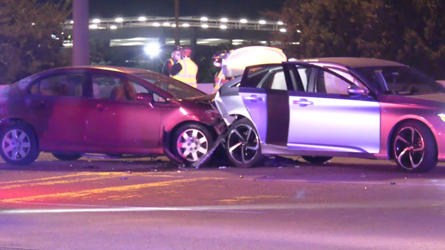 Driver transported by Life Flight after two-car crash on Katy Freeway